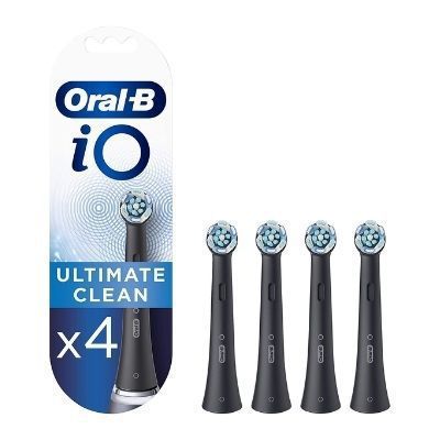 Oral B Testine di Ricambio iO Ultimate Clean 4 Testine Only Fits Colore  Nero