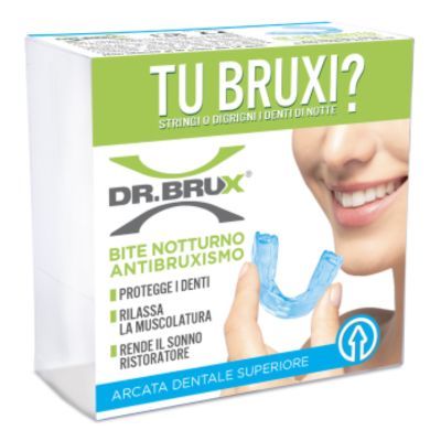 Dr. Brux Bite Superiore Antibruxismo Azzurro 1 Pezzo